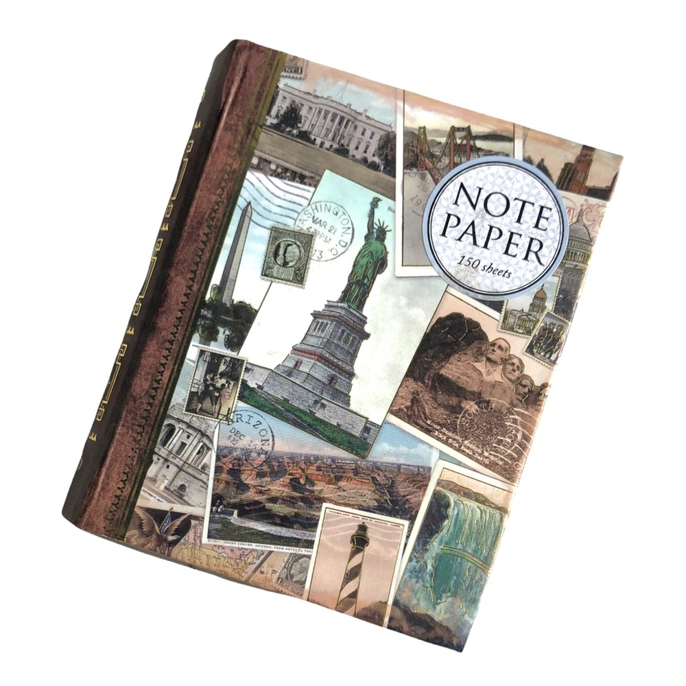 Punch Studio "USA Iconic Scenes" Small Sheets in Embellished Book Box (95038)